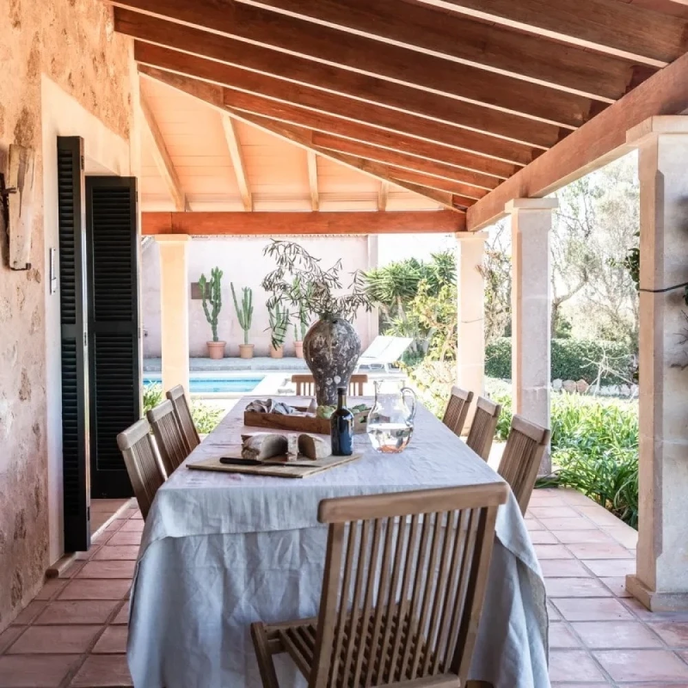 Tables and chairs outdoors